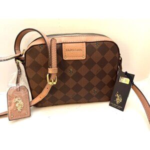 US Polo Assn Diamond Signature Crossbody Bag NEW w TAGS